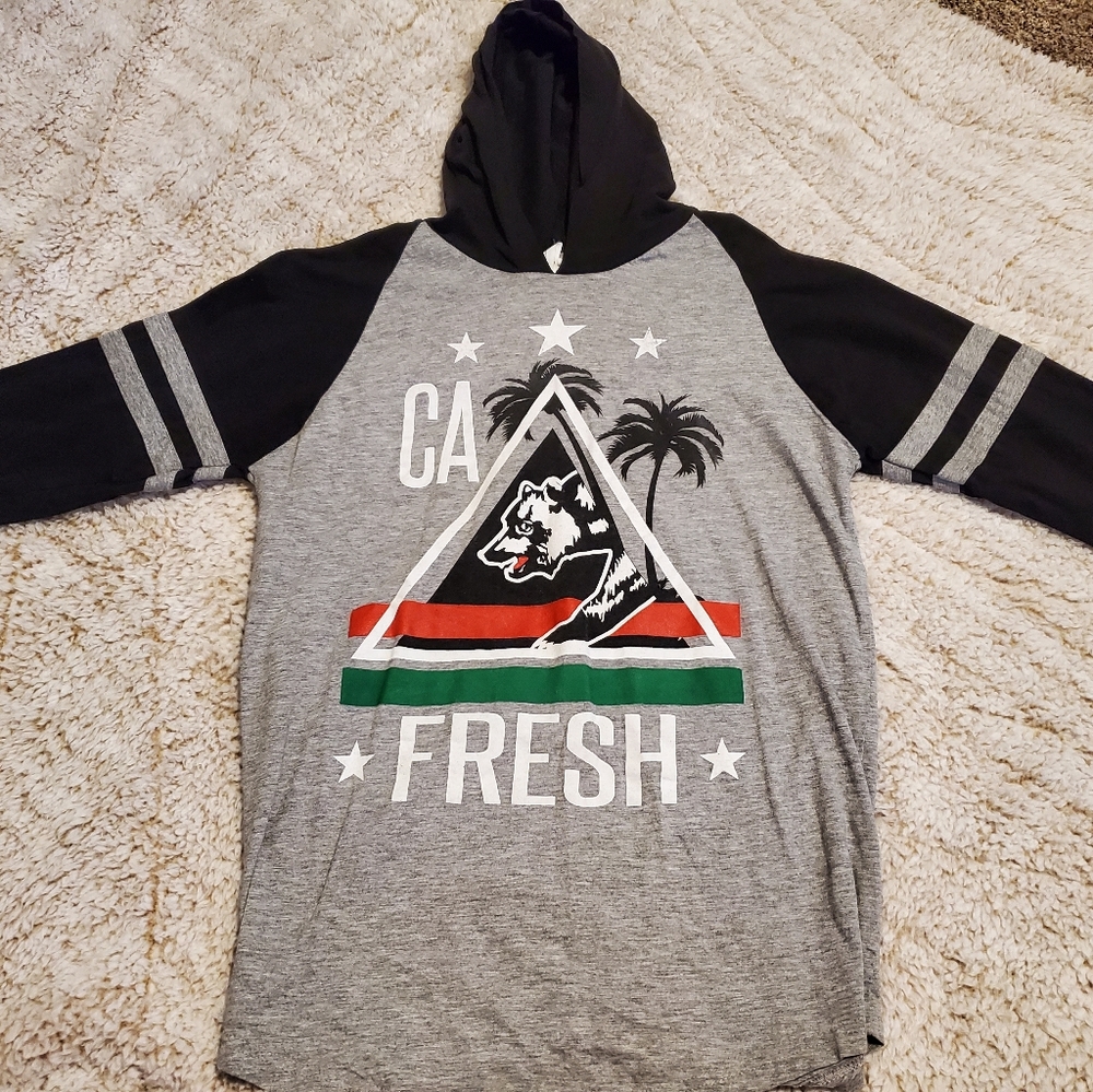 Cali Bear quarter sleeve tee